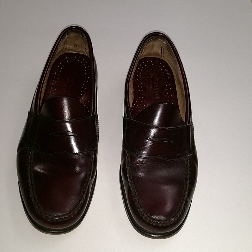 Bass Weejun Penny loafer.  Cordovan